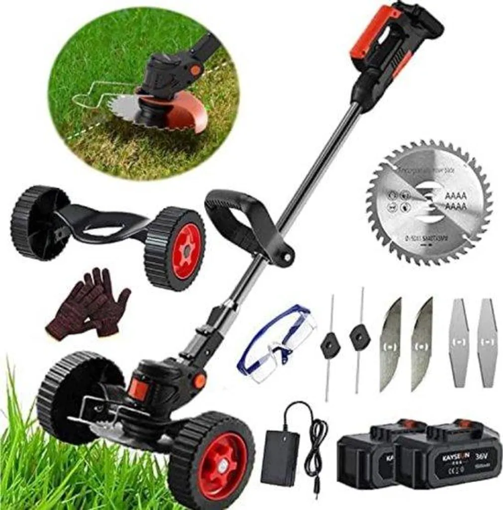 Brosse électrique de 20 cm en fibres synthétiques pour jardin noir