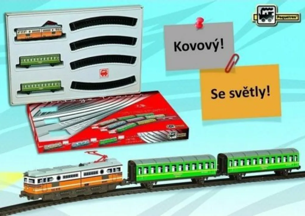 Train de voyageurs historique Pequetren orange : cadeau idéal de Noël