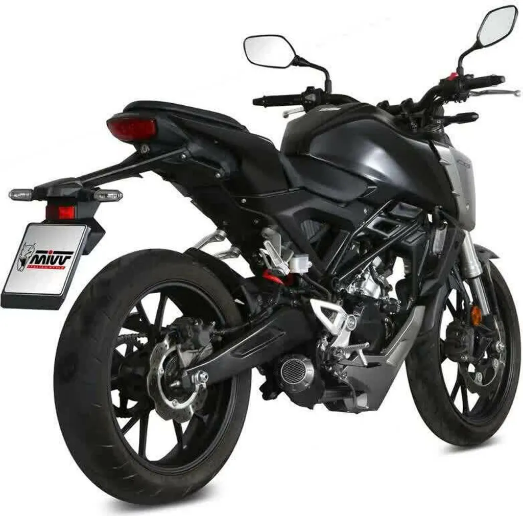Échappement MIVV Mk3 Noir pour HONDA CB 125 R 2018-2020 Ligne Complète