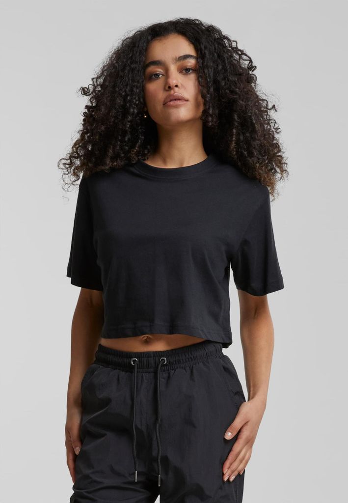 Urban Classics bauchfreies Damen-Top Osnee schwarz XXL