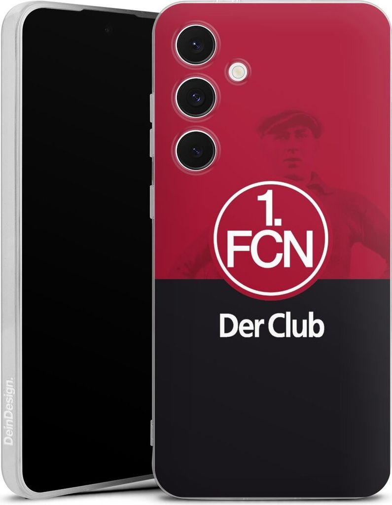 DeinDesign Handyhülle für Samsung Galaxy S24 FE 5G Silikon Hülle Case Smartphone Schutzhülle 1. FC Nürnberg Der Club Offizielles Lizenzprodukt