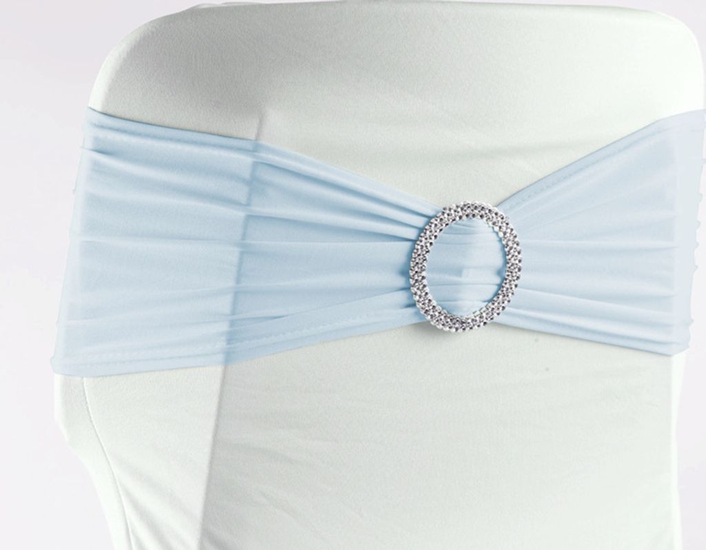 Stuhlschleifen Stretch, Hellblau - elastische Produktbild 