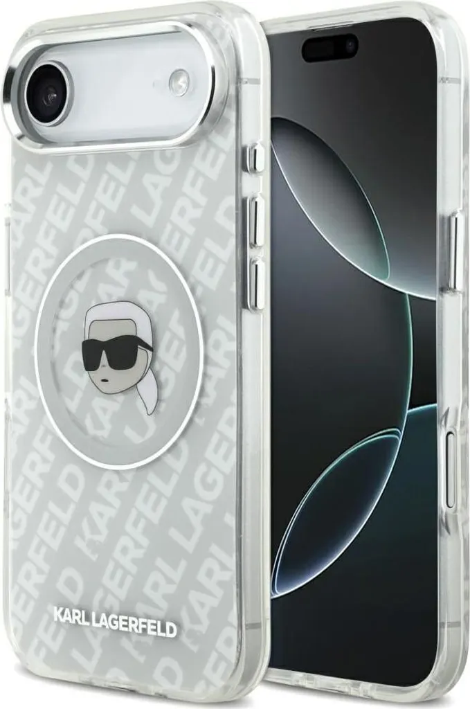 Accessoire iPhone 17 Air Karl Lagerfeld Coque MagSafe Grise Look Luxe