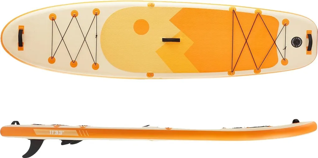 Paddle Gonflable 11 Pieds Polyvalent en PVC Renforcé - Pack Prêt à Naviguer