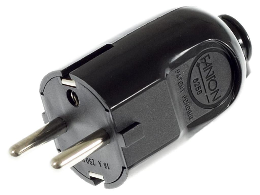 Creative Cables Adaptateur de prise Schuko Noir One Size / Image du produit 