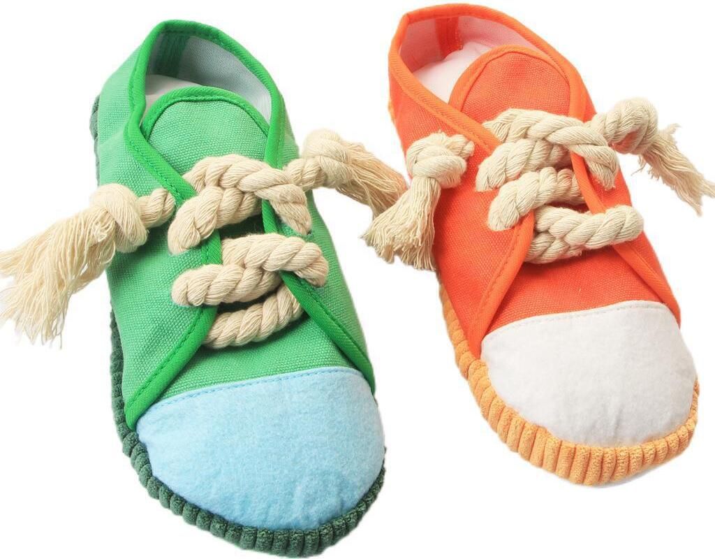 2 Stück Hunde Kauspielzeug Pantoffelform Hundespielzeug Quietschendes Spielzeug für Haustiere für Kleine Mittelgroße Hunde Pädagogisches Spiel...