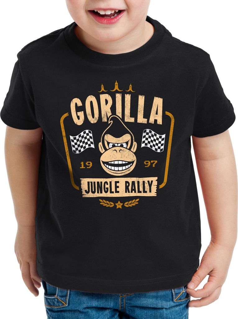 BaumwolleCloud Jungle Rallye Kinder T-Shirt Kart n64 Switch