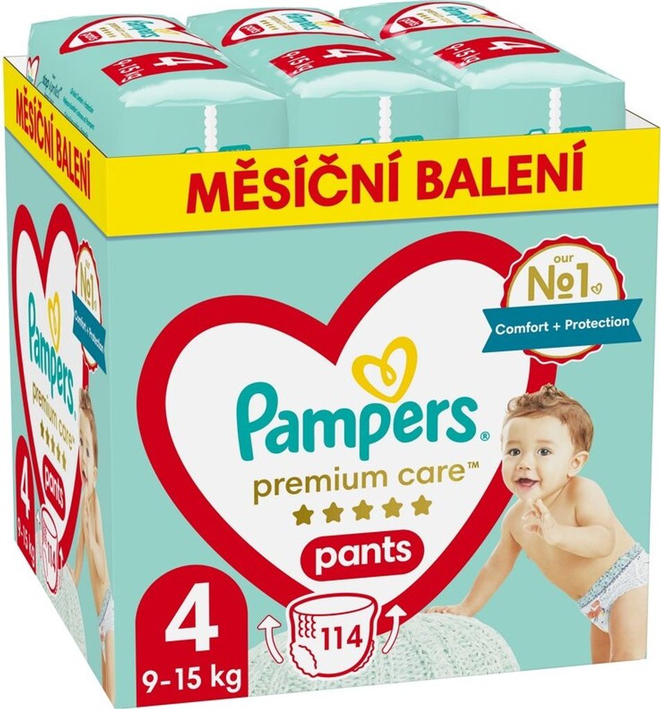 Pampers Premium Care Pants vel. 4 9 kg - 15 kg plenkové Obrázek produktu 