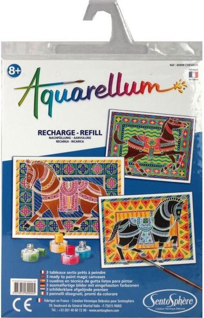 Sentosphère Malen nach Zahlen Nachfüllpack Pferde 25x32 cm kreativ
