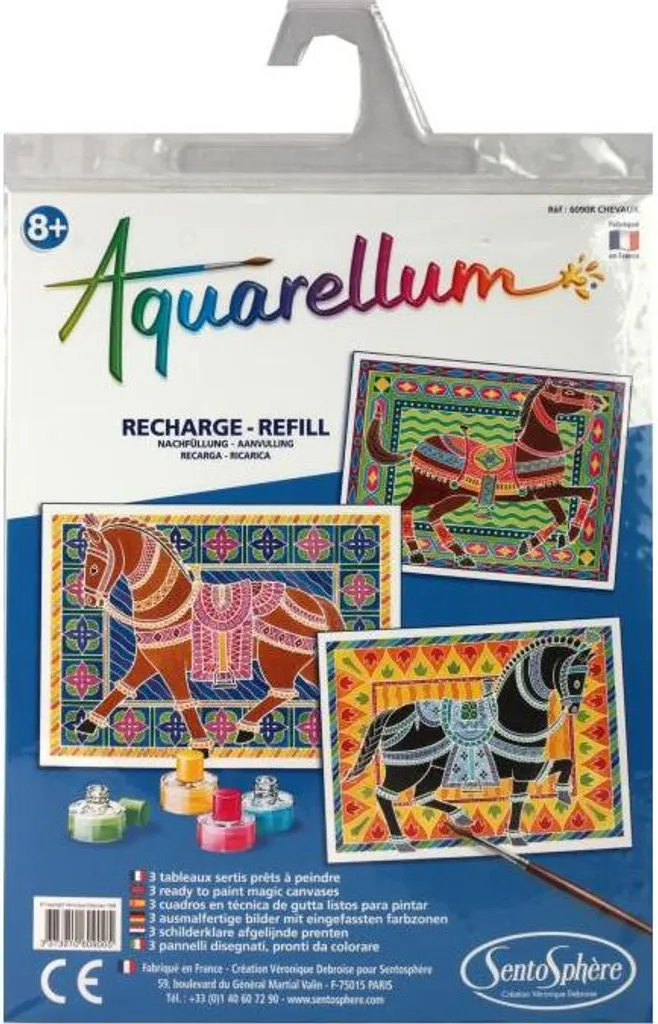 Activité Créative Enfant : Peinture par Numéros Chevaux 25x32 cm