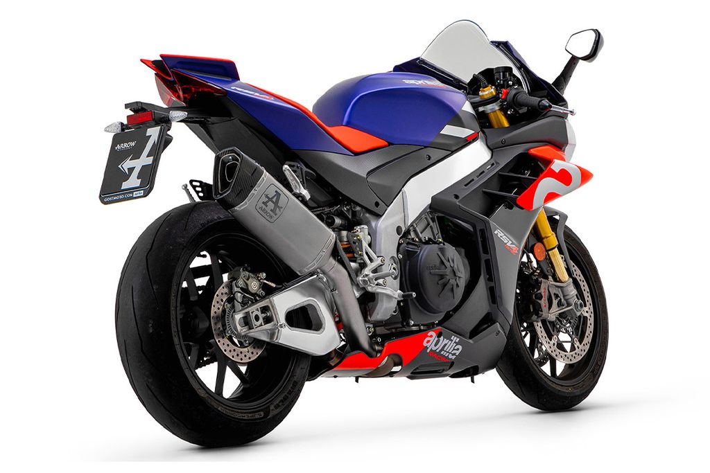 ARROW Racing-Auspuff PISTA mit Titan Zwischenrohr für Produktbild 