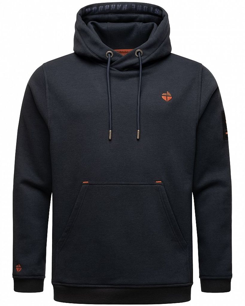Stone Harbour Herren Kapuzen Pullover Oversize Outdoor Hoodie Sweater Bodo Shain Navy Gr. 46 - S