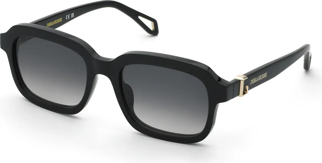 Zadig & Voltaire SZV416 0700 Lunettes de Soleil Femme Nero Lucido 53mm