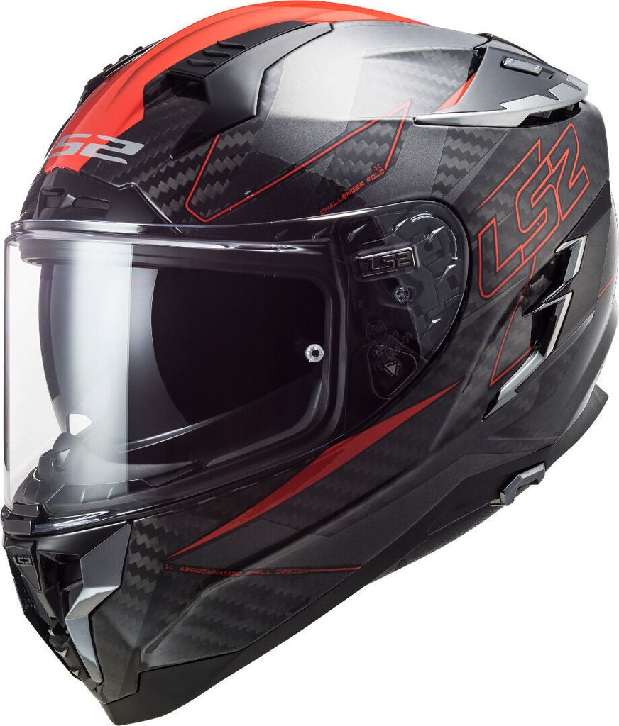 LS2 FF327 Challenger Fold Carbon casque couleur : rouge, Image du produit 