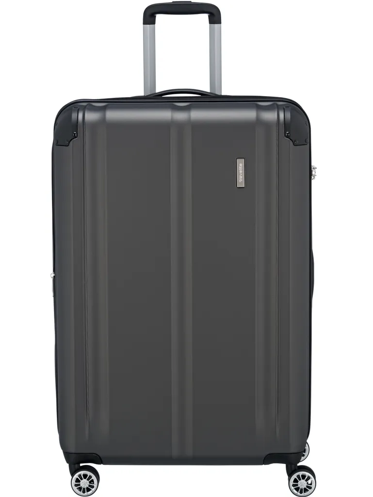 Trolley Travelite City Antracite 4 Ruote - Valigia Rigida Espandibile