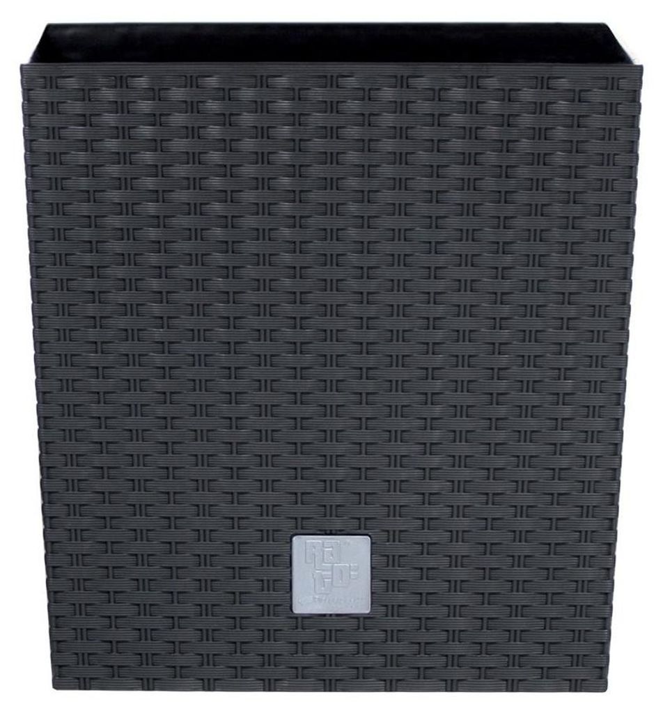 Doniczka Prosperplast Rato Square antracyt 26,5 x 26,5 x 50 Zdjęcie produktu 