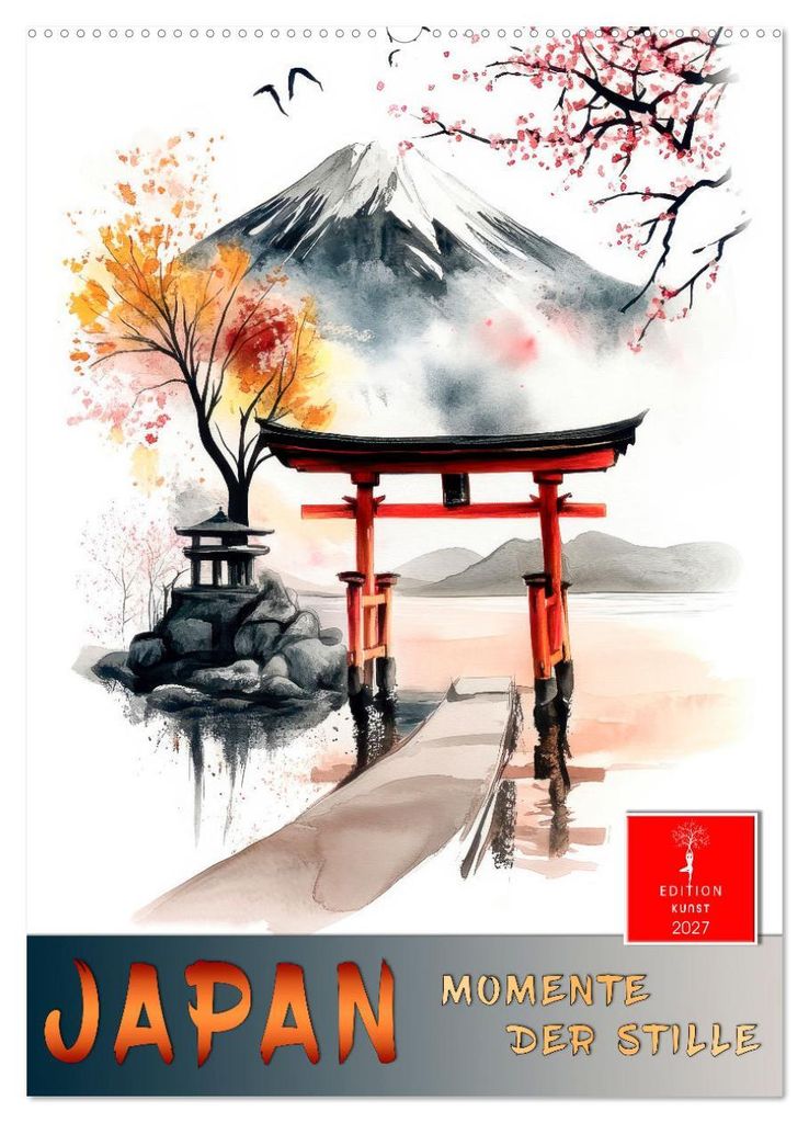 Japan - Momente der Stille (Wandkalender 2027 DIN A2 hoch), CALVENDO Monatskalender