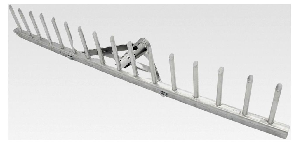 Aluminiumrechen 60 cm mit 16 Zinken