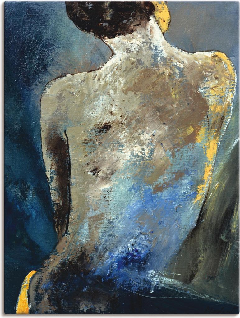 ARTland Leinwandbild Rücken einer Nackten Größe: 90x120 cm