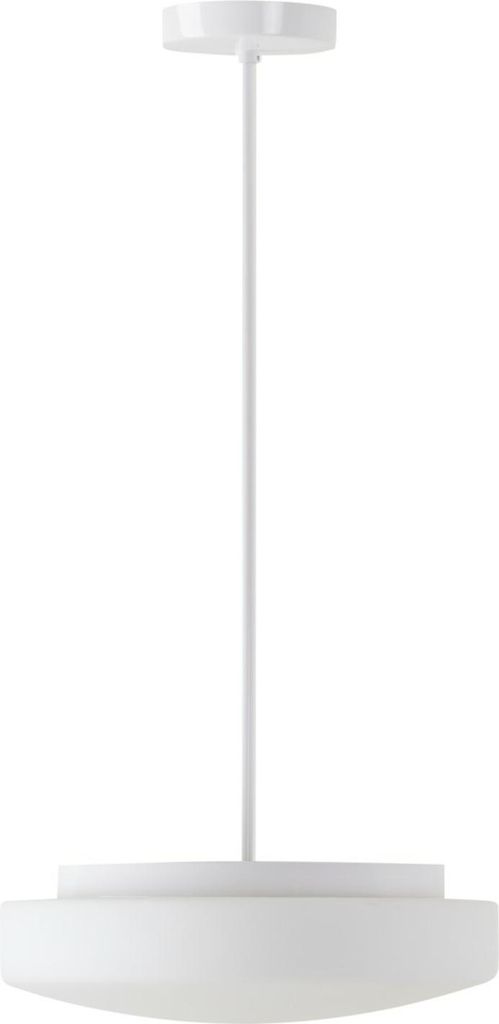 OSMONT EDN61564 EDNA P3 Hängeleuchte aus Glas, weiß, Schutzart IP40, 4000 K, 13 W LED