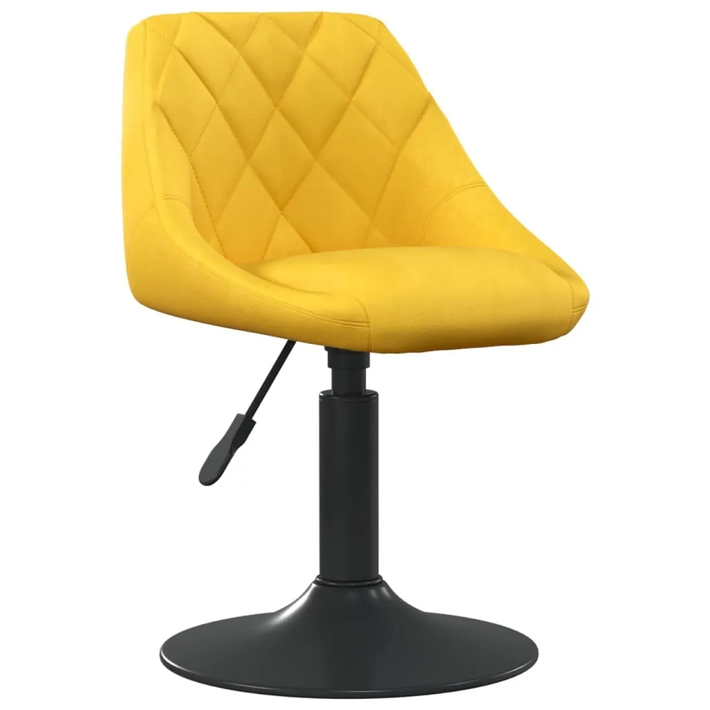 The Living Store Sedia Velluto Giallo Senape - Comfort per Famiglia