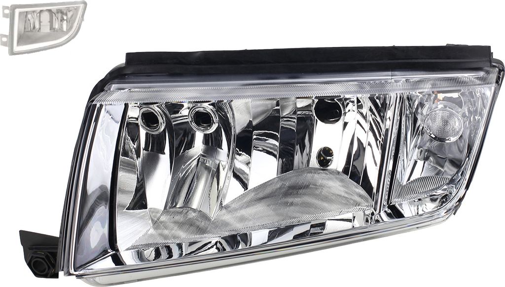 Johns, Scheinwerfer Halogen kompatibel zu Skoda Fabia 6Y 09/99- 03/08 H7 H3 Li. + Nebel 6Y1941015C 6Y1941015H 6Y1941015 6Y0941699A