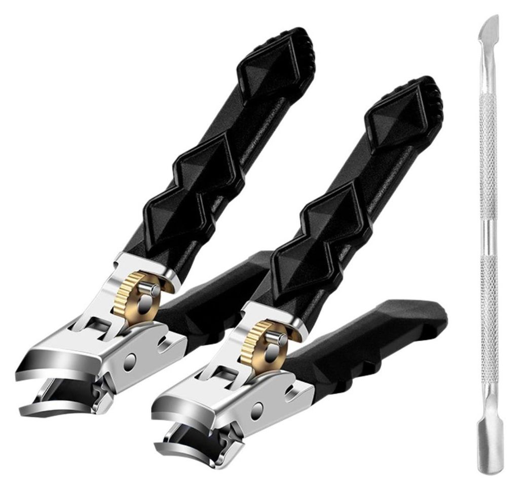 INF Nagelknipser 3er Set Breitmaul ABS Edelstahl 10cmx14cm für Zuhause