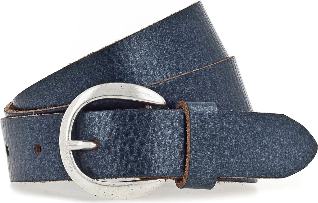 Cintura Vanzetti Pelle 25mm Blu Scuro Metallizzato - Artigianato W70