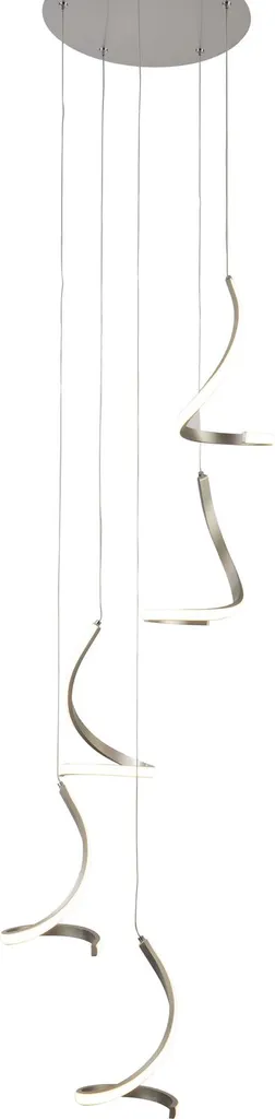 Suspension LED TRANI 40W Blanc Chaud 3000K Lustre Largeur 53,5 cm Nickel