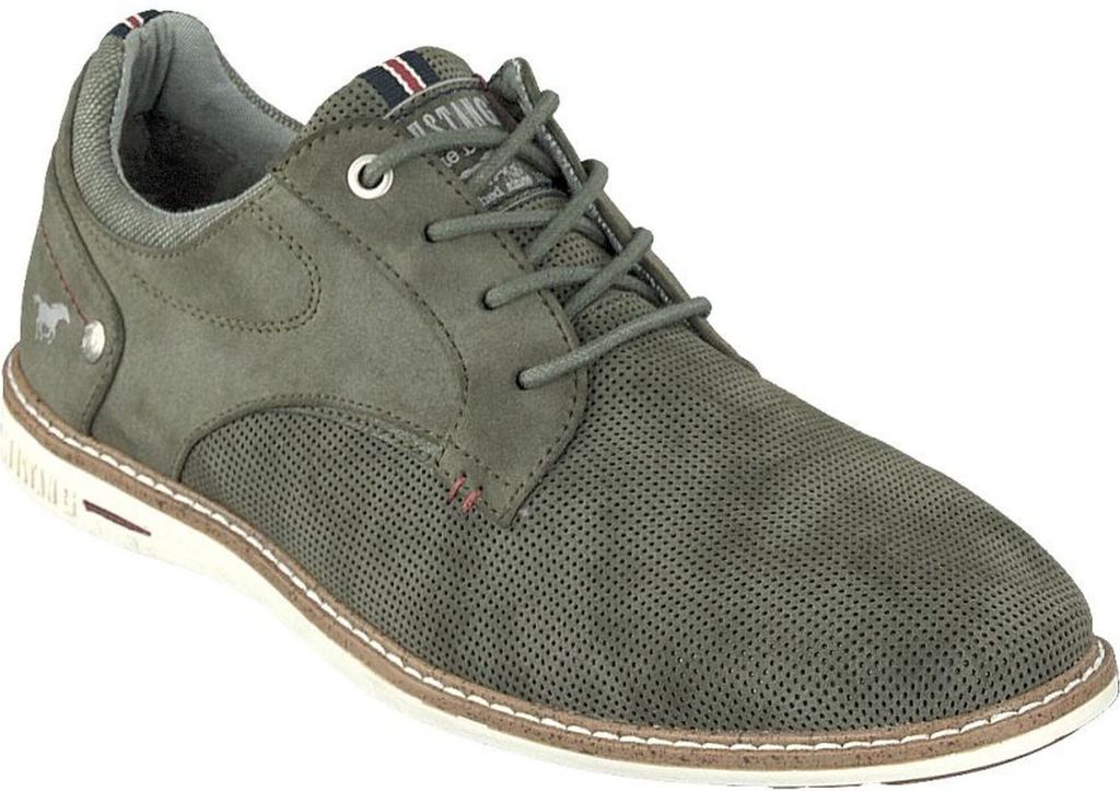MUSTANG Schnuerhalbschuh Schuhe Herren grün 45