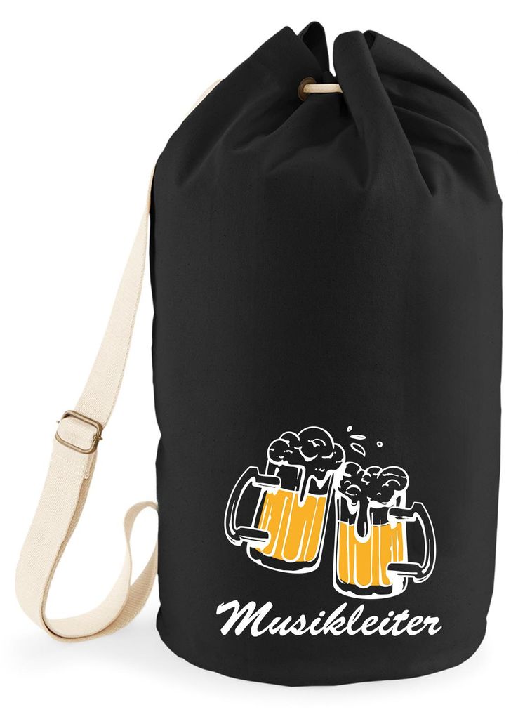 Huuraa Seesack Musikleiter Spielmannszug 20 Liter Black Baumwolle Rucksack Geschenkidee