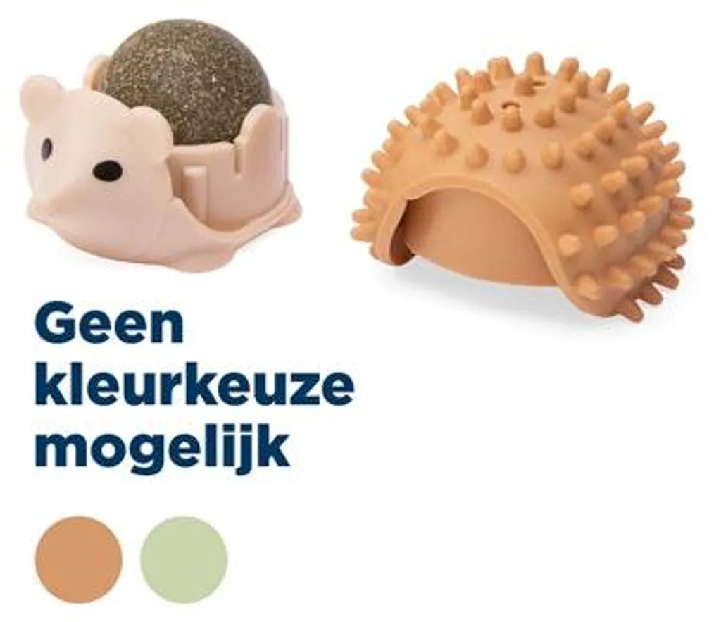 Peluche pour chat en forme de hérisson Imac et balle herbe à chat