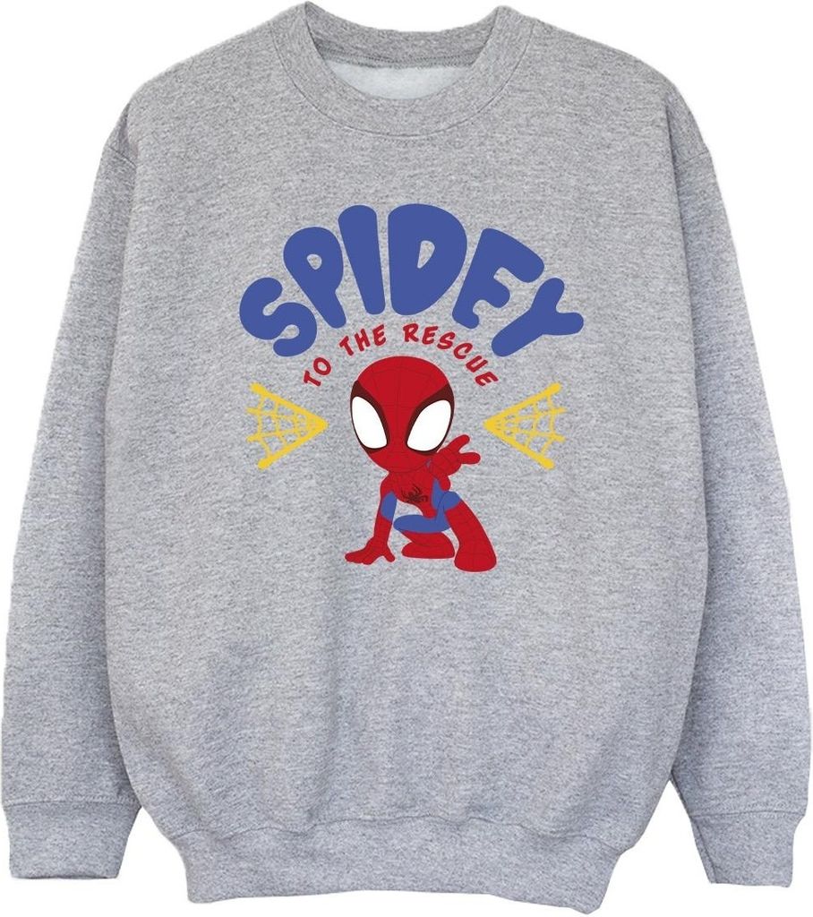 Marvel - "Spidey And His Amazing Friends Rescue" Sweatshirt für Mädchen BI34622 (128) (Grau)