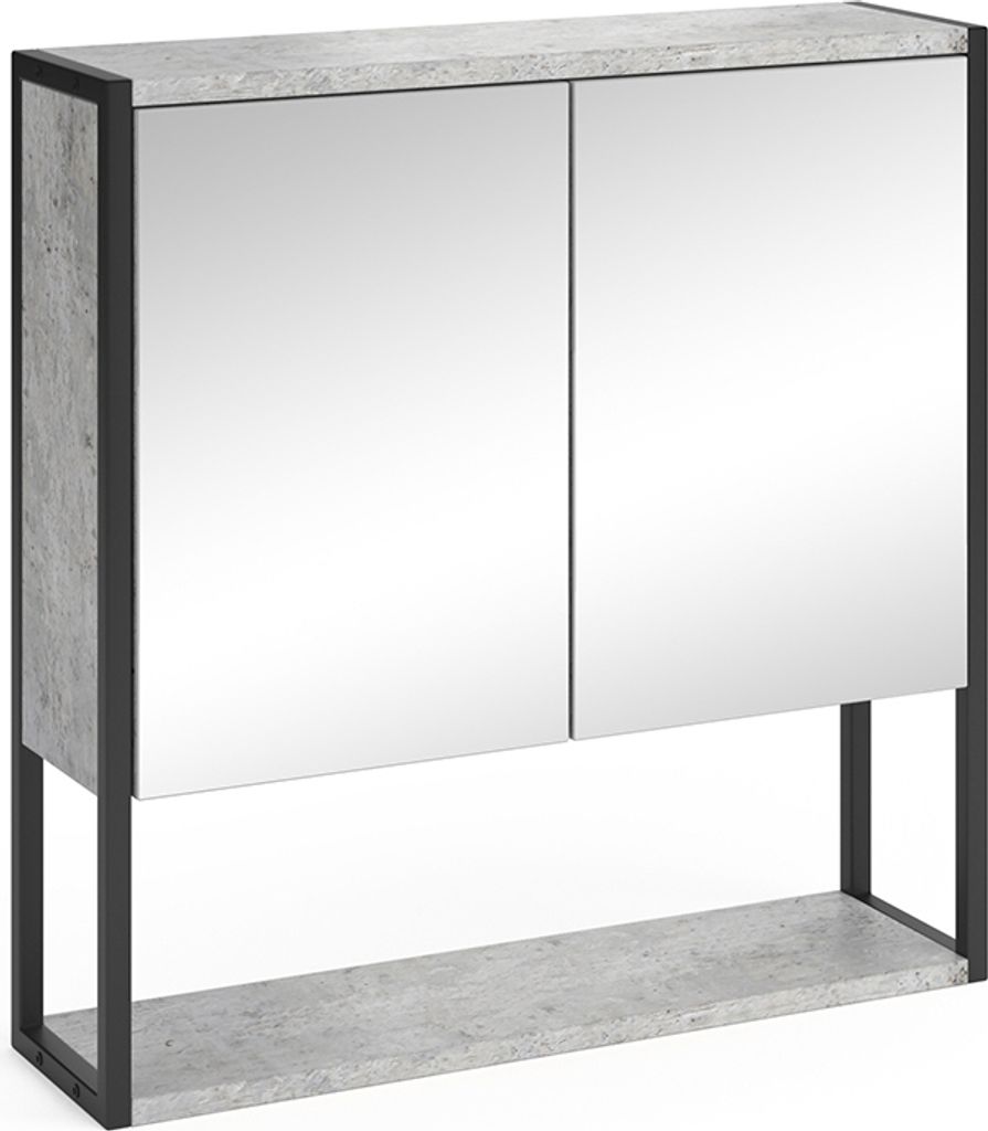 Specchio contenitore bagno Vicco Fyrk Calcestruzzo 60 x Immagine del prodotto 