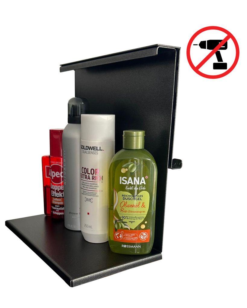 Duschablage für Glaskabine Duschregal zum Hängen, ohne Bohren, Ablage für Dusche, Hängeregal Duschwand