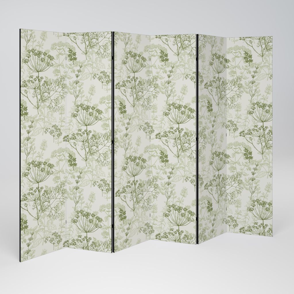 SpaceRebels Paravent Raumteiler - 6-teilig Raumtrenner, Druck 2-Seite - Raumtrenner - Trennwand Wohnung - Room Divider - Spanische Wand Deko Modern...