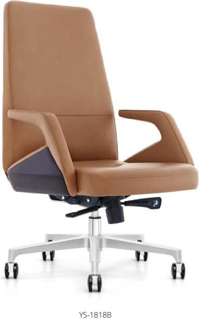 Executive Chair Armchair Leather Upholstery Office Swivel Chairs 1818B Furniture