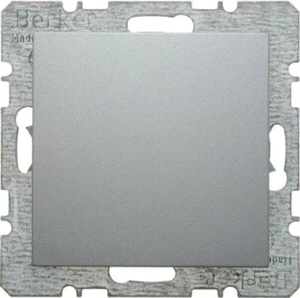 Masquer une Sortie de Câble avec la Plaque Berker 10091404 Alu