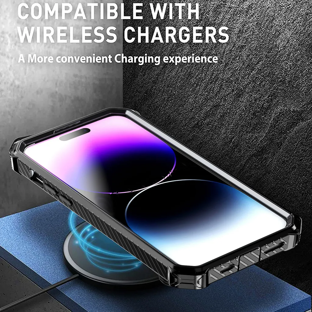 Custodia Iphone 14 Pro Max Custodia Magnetica ENCASED Per IPhone 14 Pro Max Con Pellicola Schermo - Stile Geo Marble, Compatibile MagSafe Custodia ENCASED Compatibile MagSafe