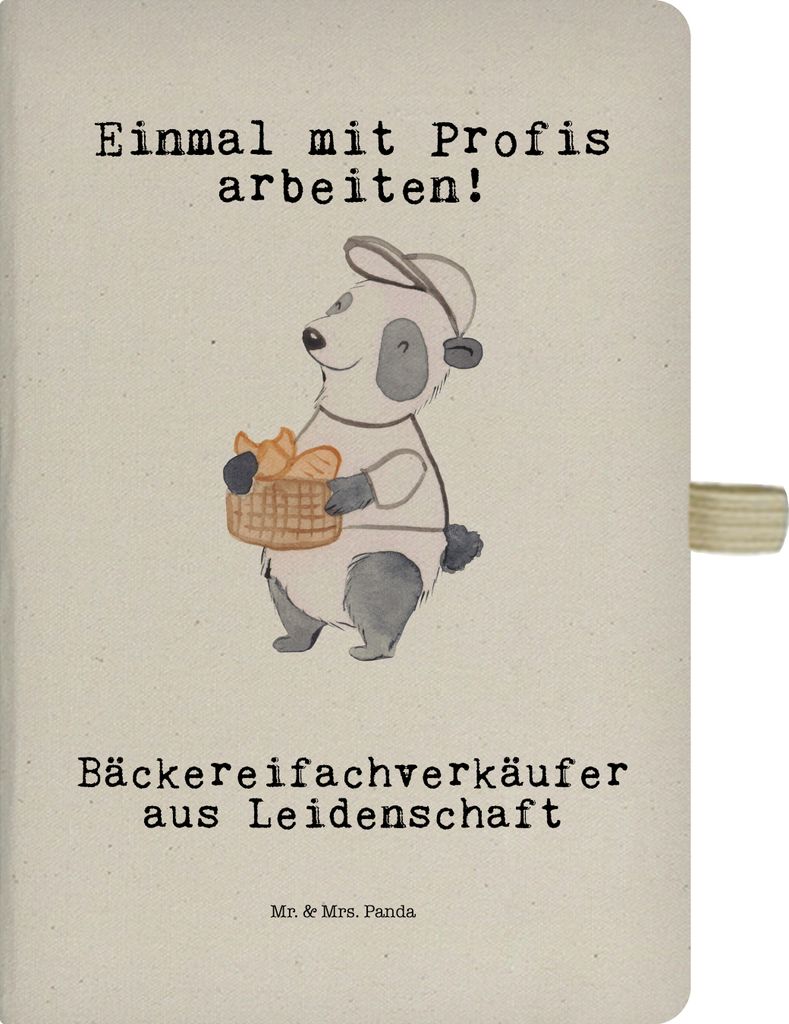 Mr. & Mrs. Panda Reisetagebuch Bäckereifachverkäufer Leidenschaft - Transparent - Geschenk, Notizheft, Beruf, Bäckerei, Schreibheft, Tagebuch, L...
