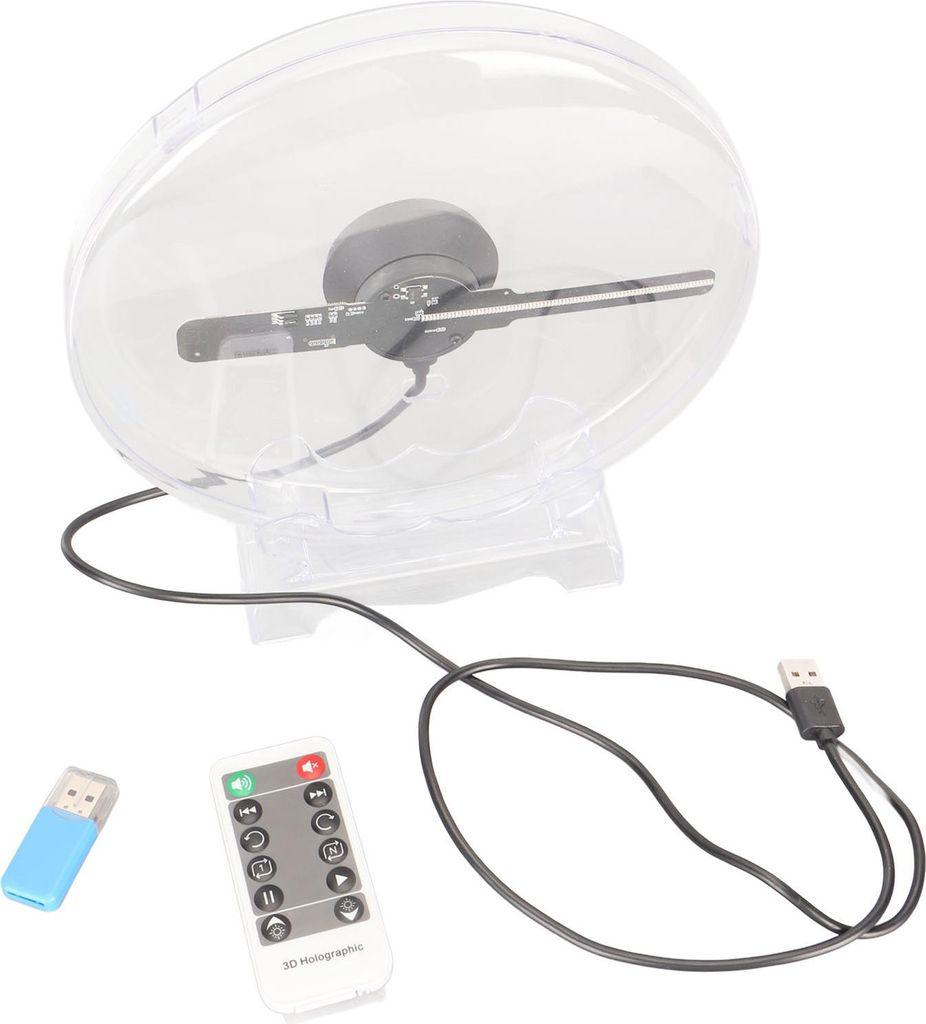 3D-Hologramm-Ventilator, WiFi-Projektor, Nacktes Auge, 3D-Display, 1080 X 160, 80 Stck LED-Perlen, 3D-Hologramm-Projektor, Werbedisplay fr Bar, Ges...