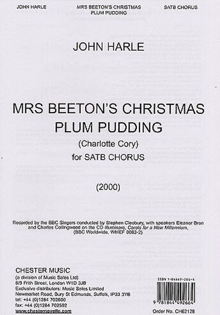 John Harle Mrs Beetons Xmas Pl