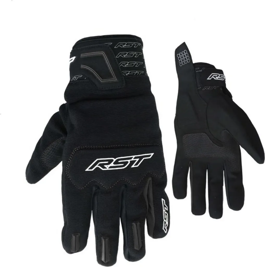 Gants de Moto Urbains RST Rider Noirs pour Trajets Quotidiens et Ville