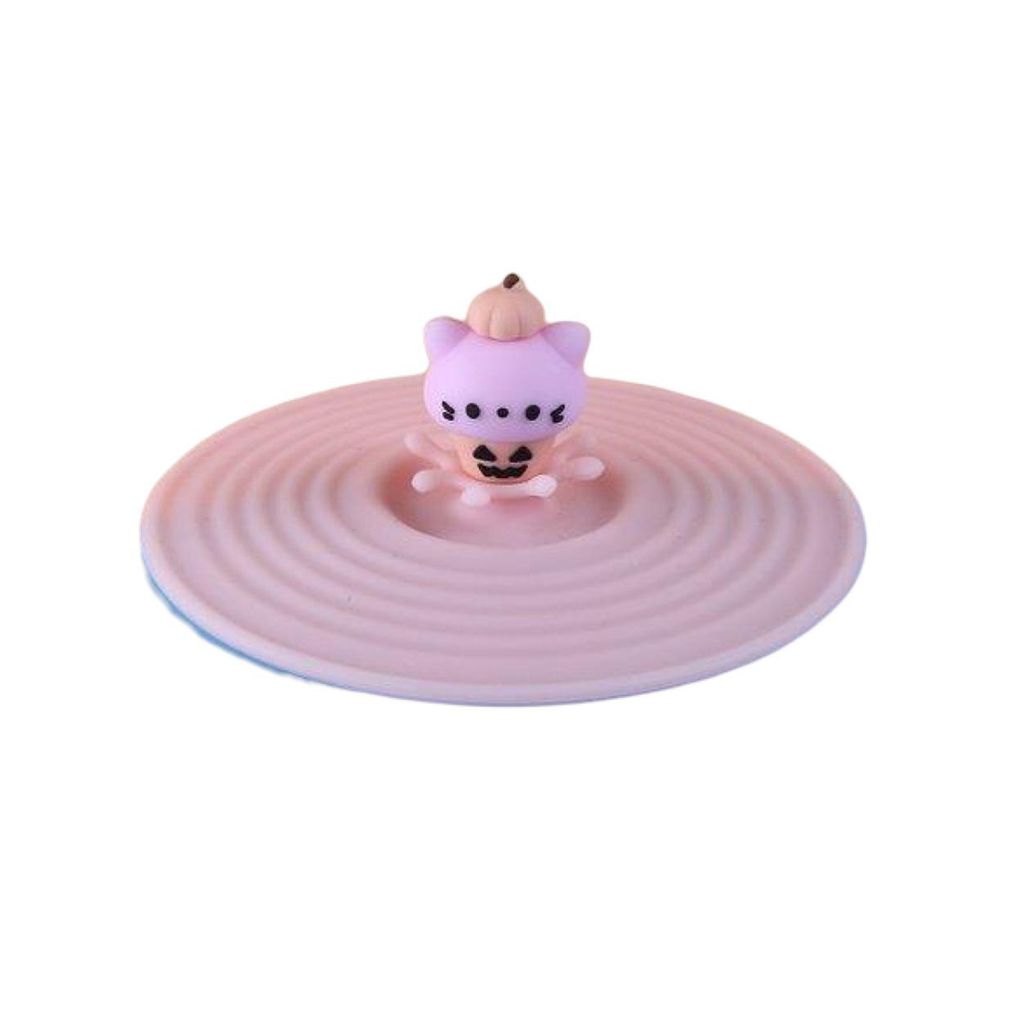 Becherabdeckung, auslaufsicher, gut versiegelt, hitzebeständig, Cartoon-Design, lebensmittelecht, staubdicht, mehrzweckfähig, wiederverwendbar, S...