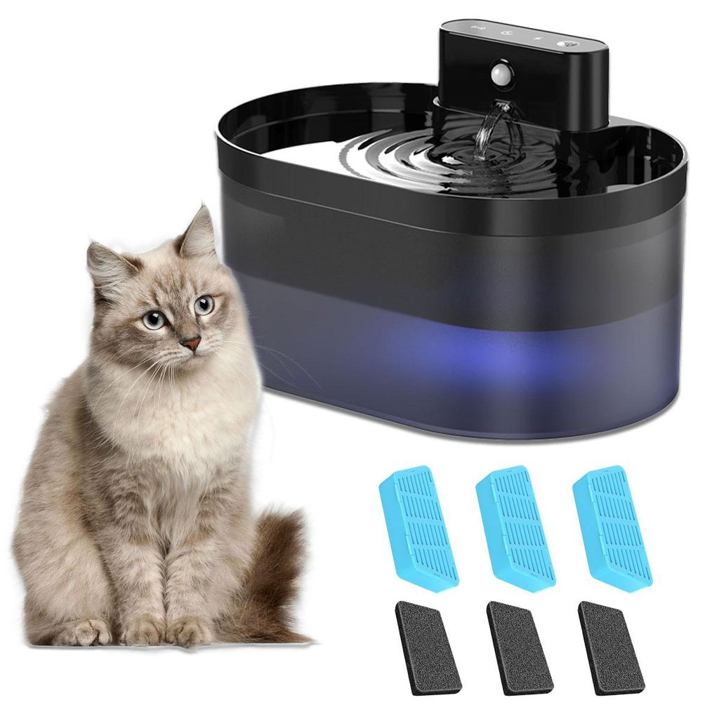 Kabelloser Haustier-Wasserspender 2.2L,2600mAh Akku Produktbild 