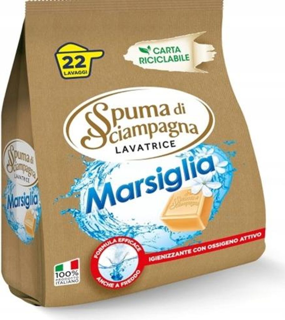 Sacco marsiglia Waschpulver 990g - Spuma di Sciampagna