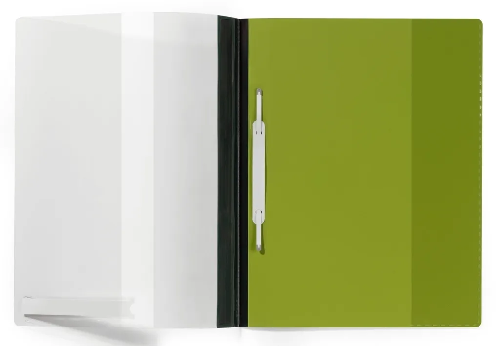 Chemises plastifiées A4+ vertes pour organiser vos dossiers par 25