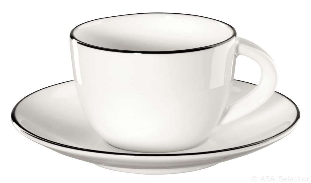 ASA Espressotasse mit Unterer, ligne noire  with black line Zdjęcie produktu 