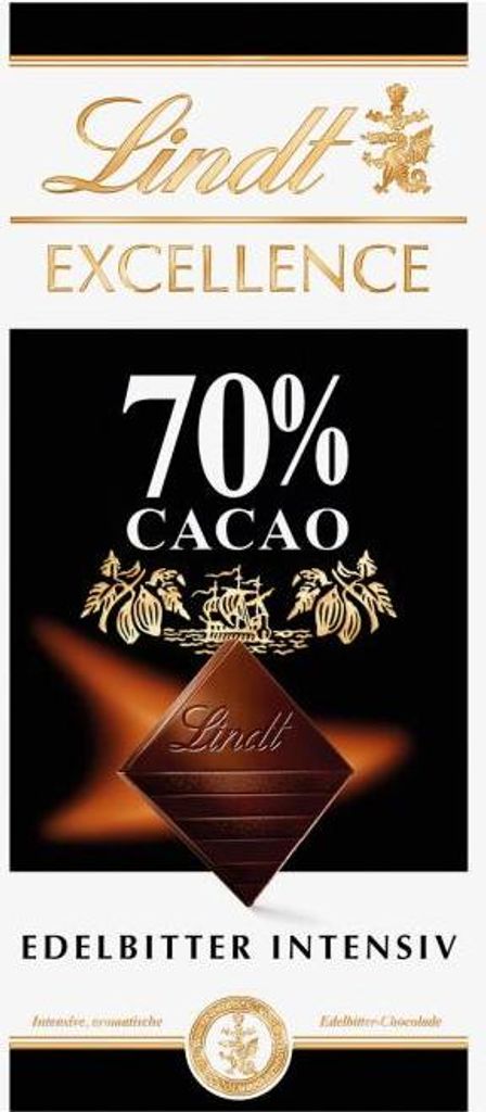 Lindt Excellence 70% Cacao Edelbitter Intensiv Tafel 100g