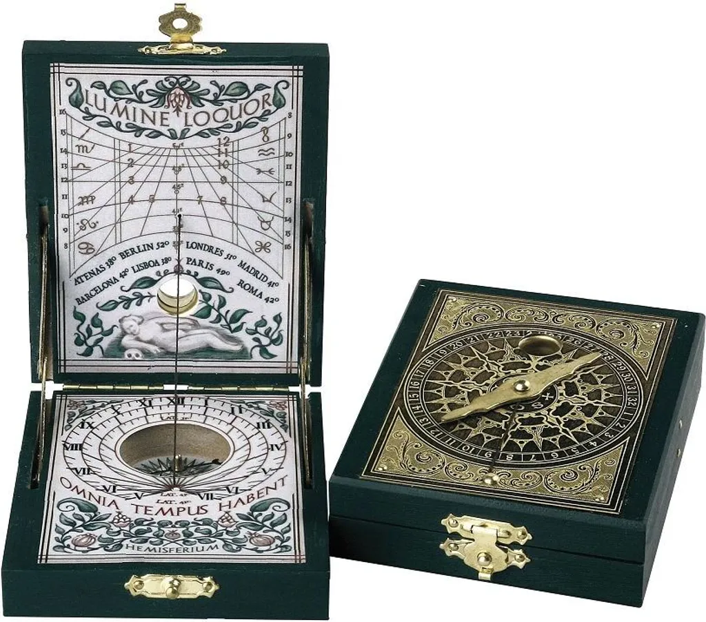 Instrument de Navigation Ancien : Cadran Solaire Kepler et sa Boussole